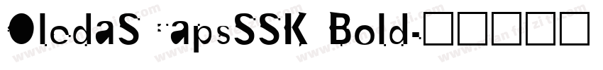 OledaSCapsSSK Bold字体转换